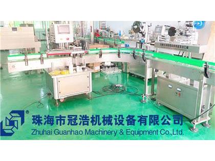 旋蓋機，鋁箔封口機，貼標機，噴碼機，整套生產線已完成生產送貨至客戶公司